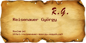 Reisenauer György névjegykártya